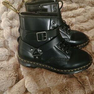 Dr. Marten Cristofor Leather Moto Boot